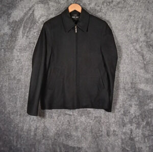 Andre Badi basics black full zip women's jacket size extra small